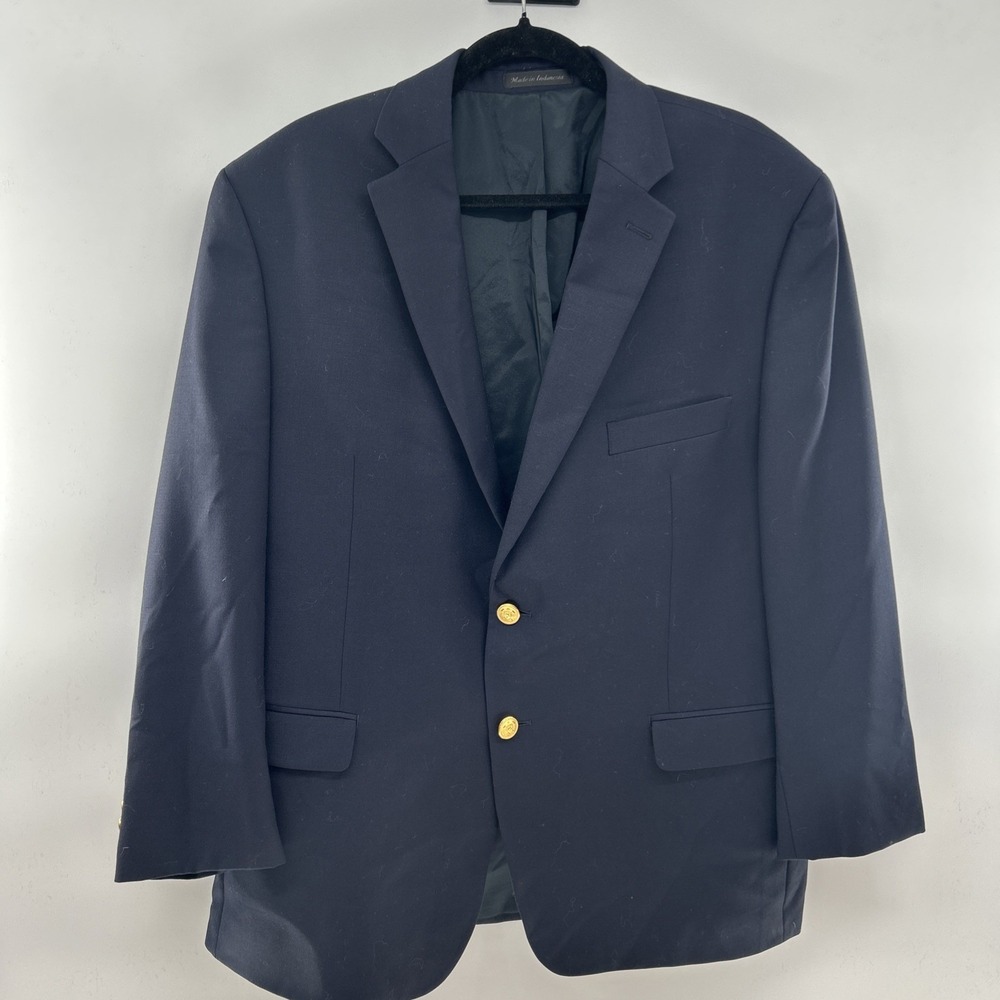 Ralph Ralph Lauren Blue Wool Blend Suit Jacket Blazer Mens‎ 42 S Workwear Corp